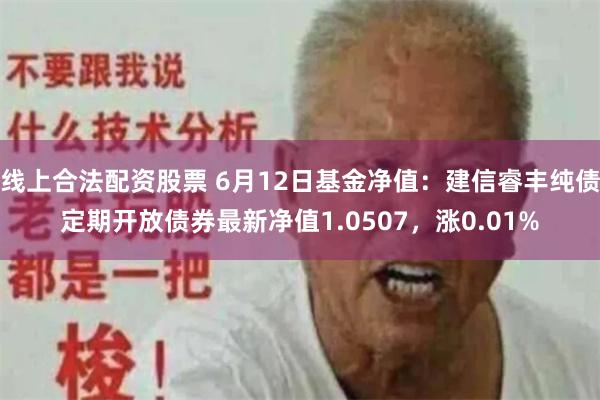 线上合法配资股票 6月12日基金净值：建信睿丰纯债定期开放债券最新净值1.0507，涨0.01%
