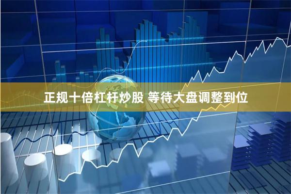 正规十倍杠杆炒股 等待大盘调整到位